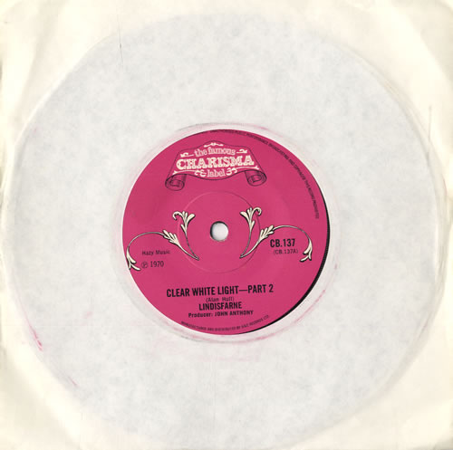 Lindisfarne Clear White Light - Part 2 7" vinyl single (7 inch record / 45) UK LSF07CL560983