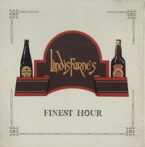 Lindisfarne Finest Hour - Blue label + Shrink vinyl LP album (LP record) UK LSFLPFI754901