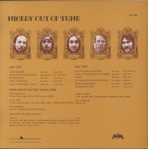 Lindisfarne Nicely Out Of Tune - 1st vinyl LP album (LP record) UK LSFLPNI77507