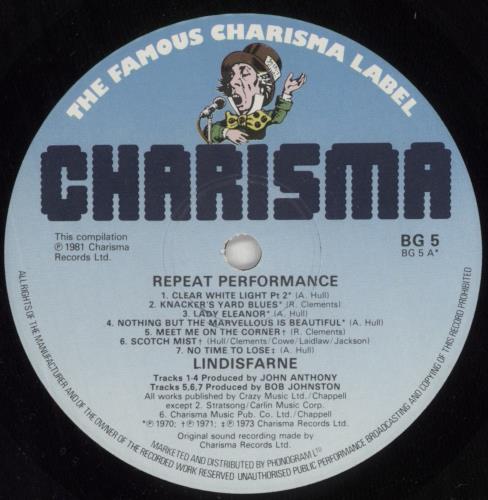 Lindisfarne Repeat Performance vinyl LP album (LP record) UK LSFLPRE485777
