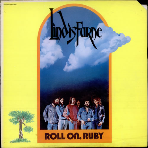 Lindisfarne Roll On, Ruby vinyl LP album (LP record) US LSFLPRO515710