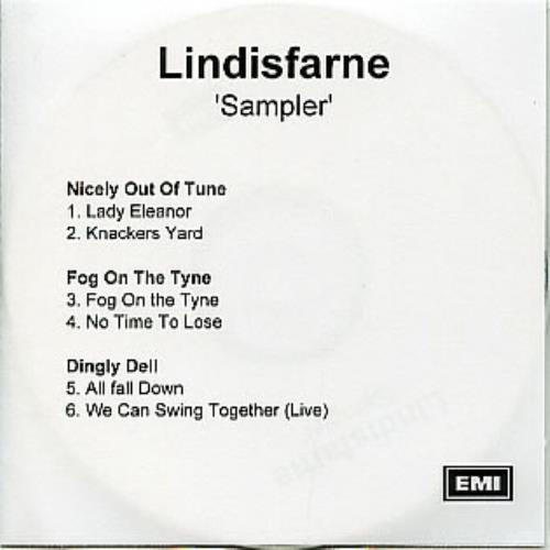 Lindisfarne Sampler CD-R acetate UK LSFCRSA286096