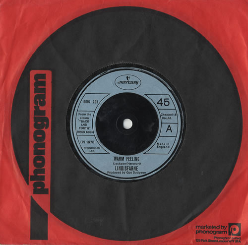 Lindisfarne Warm Feeling 7" vinyl single (7 inch record / 45) UK LSF07WA304333