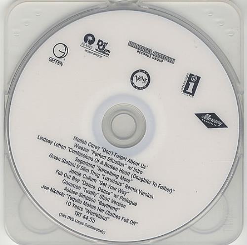 Lindsay Lohan Confessions Of A Broken Heart (Daughter To Father) promo DVD-R US LAODRCO388620