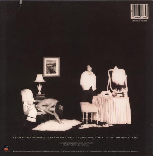 Lindsey Buckingham Go Insane vinyl LP album (LP record) US LINLPGO825319