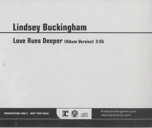 Lindsey Buckingham Love Runs Deeper CD single (CD5 / 5") US LINC5LO461067