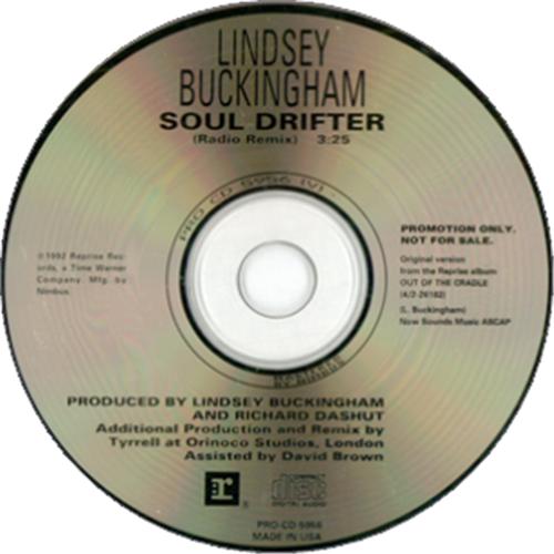Lindsey Buckingham Soul Drifter CD single (CD5 / 5") US LINC5SO89118