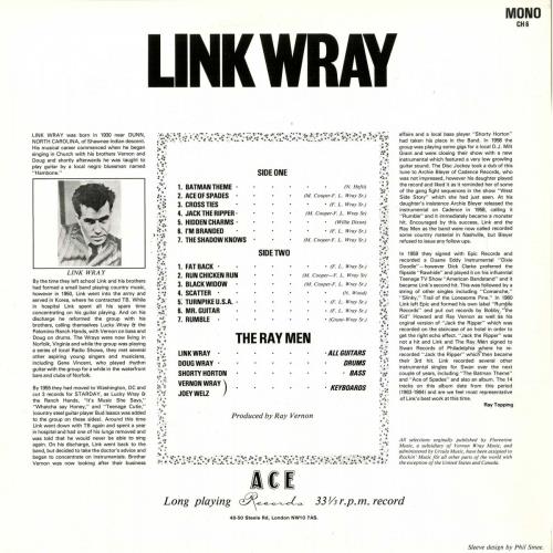 Link Wray Early Recordings - Sunflower Yellow Vinyl - Ace Records 50th Anniversary - 500 Only - Sealed vinyl LP album (LP record) UK INKLPEA881555