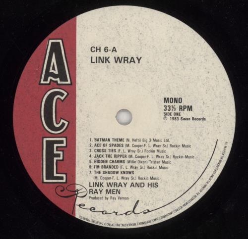 Link Wray Early Recordings vinyl LP album (LP record) UK INKLPEA487898