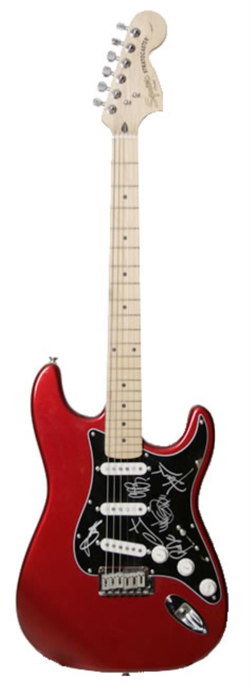 Linkin Park Autographed Squier Stratocaster guitar US LKPGTAU505377