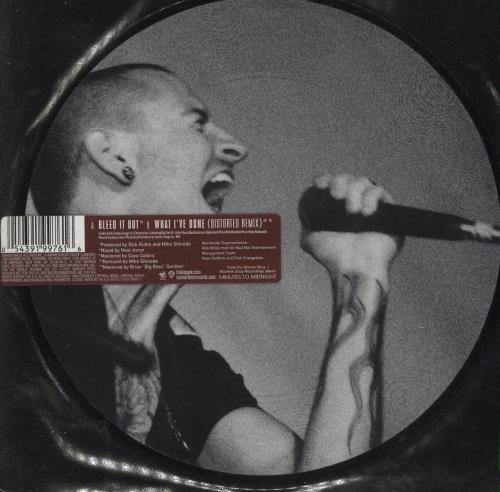 Linkin Park Bleed It Out 7" vinyl picture disc (7 inch picture disc single) UK LKP7PBL411546