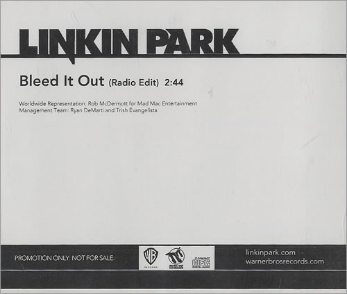 Linkin Park Bleed It Out CD single (CD5 / 5") US LKPC5BL493127