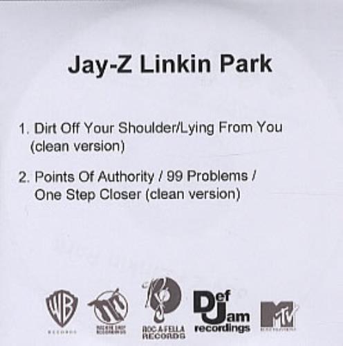 Linkin Park Dirt Off Your Shoulder/Lying From You CD-R acetate UK LKPCRDI313653