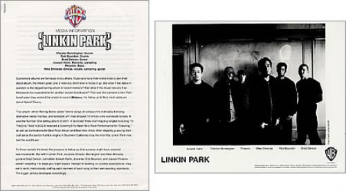 Linkin Park Meteora media press pack US LKPPPME244451