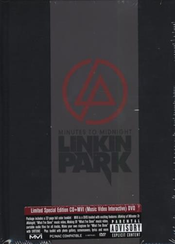 Linkin Park Minutes To Midnight 2-disc CD/DVD set UK LKP2DMI402317