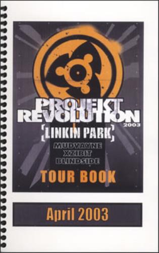 Linkin Park Projekt Revolution 2003 book US LKPBKPR379809
