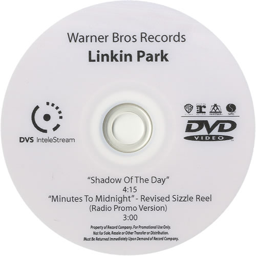 Linkin Park Shadow Of The Day promo DVD-R US LKPDRSH499216