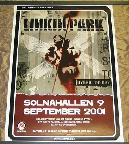 Linkin Park Solnahallen - Hybrid Theory poster Swedish LKPPOSO360384