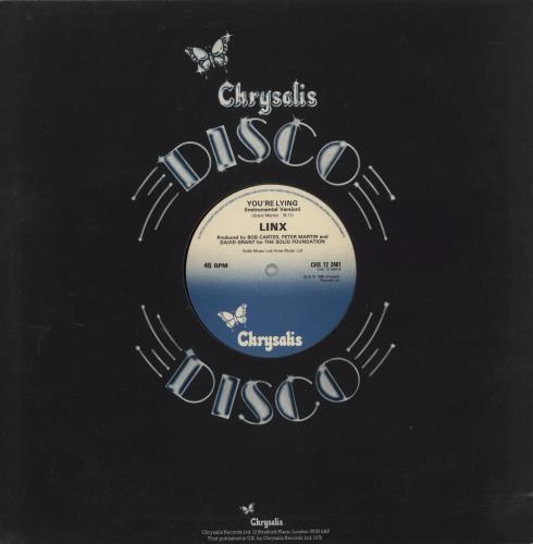 Linx You're Lying 12" vinyl single (12 inch record / Maxi-single) UK LA912YO520714