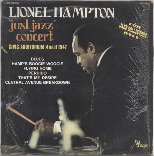 Lionel Hampton 'Just Jazz' Concert vinyl LP album (LP record) French LI0LPJU726244