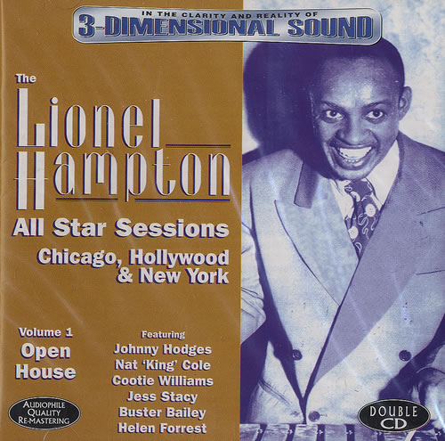 Lionel Hampton Open House: All-Star Sessions Volume 1 2 CD album set (Double CD) UK LI02COP481277