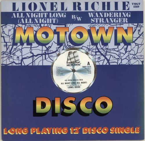 Lionel Richie All Night Long (All Night) 12" vinyl single (12 inch record / Maxi-single) UK LNR12AL231331
