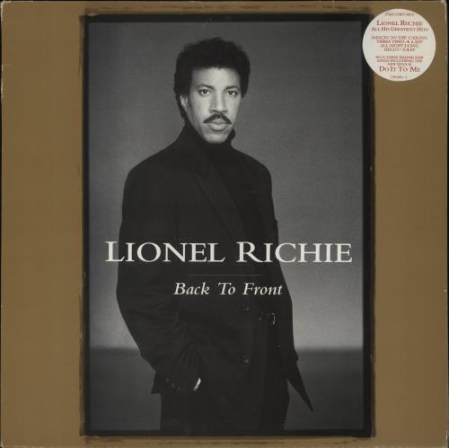 Lionel Richie Back To Front - Stickered Sleeve 2-LP vinyl record set (Double LP Album) UK LNR2LBA839061