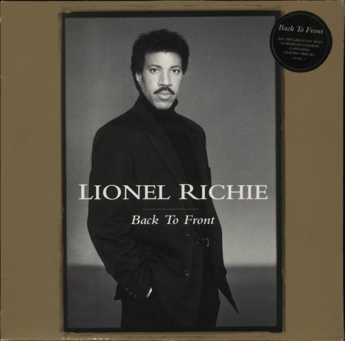 Lionel Richie Back To Front - Stickered Sleeve 2-LP vinyl record set (Double LP Album) Dutch LNR2LBA868200