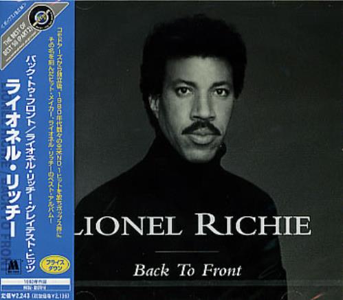 Lionel Richie Back To Front CD album (CDLP) Japanese LNRCDBA221297
