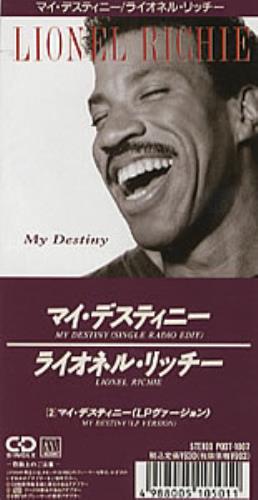 Lionel Richie My Destiny - Single Radio Edit 3" CD single (CD3) Japanese LNRC3MY308591