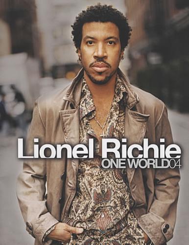 Lionel Richie One World 04 tour programme UK LNRTRON398876