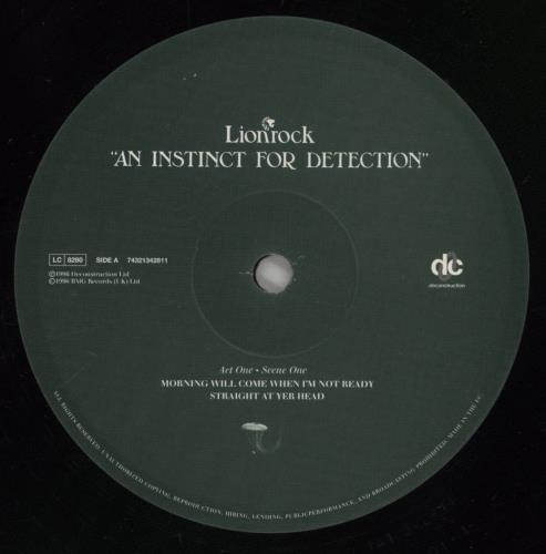 Lionrock An Instinct For Detection 3-LP vinyl record set (Triple LP Album) UK LCK3LAN862564