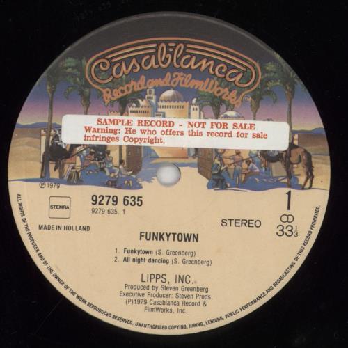 Lipps, Inc. Funkytown 12" vinyl single (12 inch record / Maxi-single) Dutch LIP12FU856262
