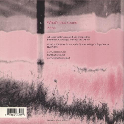 Lisa Brown What's That Sound - Pink Vinyl 7" vinyl single (7 inch record / 45) UK L7V07WH598810