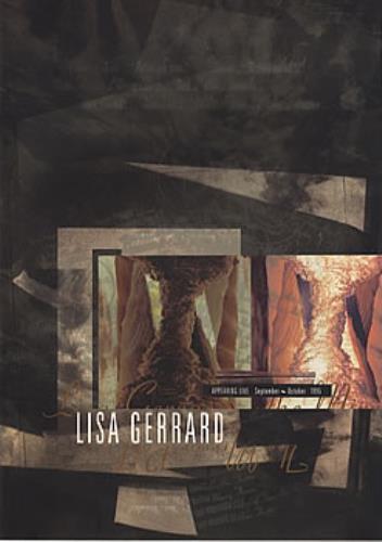 Lisa Gerrard Tour Programme 1995 tour programme UK LGETRTO352791