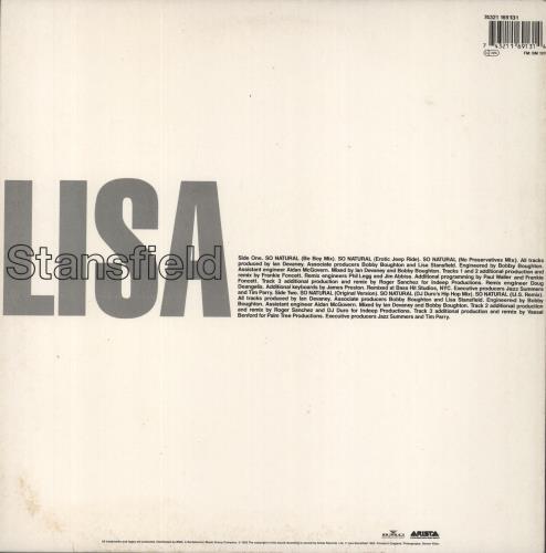 Lisa Stansfield So Natural 12" vinyl single (12 inch record / Maxi-single) UK STA12SO666733