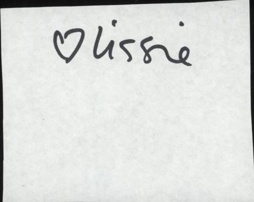 Lissie Autograph memorabilia UK LX3MMAU717606