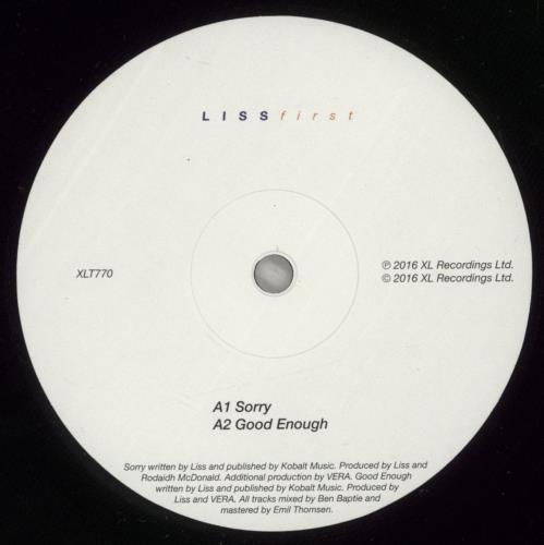 Liss First 12" vinyl single (12 inch record / Maxi-single) UK -W-12FI886896