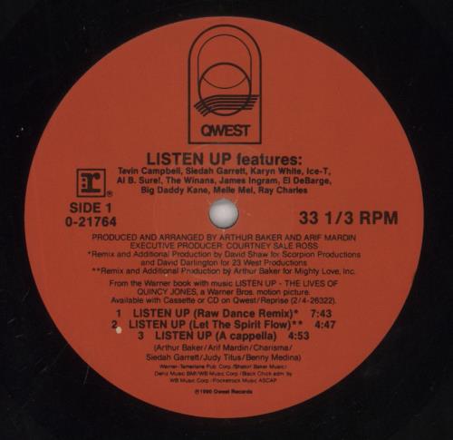 Listen Up Listen Up - Promo 12" vinyl single (12 inch record / Maxi-single) US 84S12LI860636