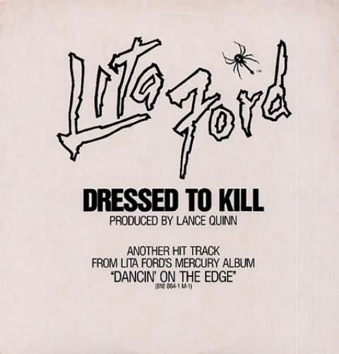 Lita Ford Dressed To Kill 12" vinyl single (12 inch record / Maxi-single) US LTF12DR345142