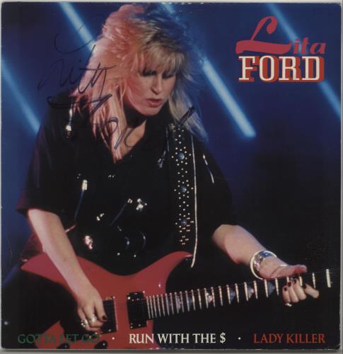 Lita Ford Gotta Let Go - Autographed 12" vinyl single (12 inch record / Maxi-single) UK LTF12GO667053