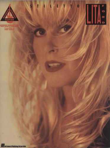Lita Ford Stiletto Songbook book UK LTFBKST877356