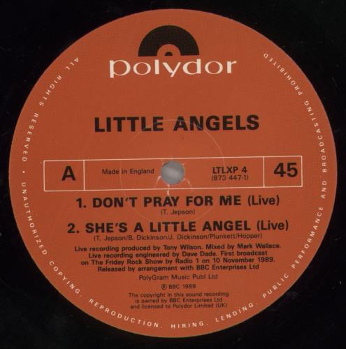 Little Angels Don't Pray For Me 12" vinyl single (12 inch record / Maxi-single) UK LIT12DO582042