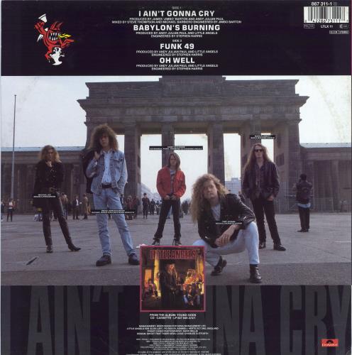 Little Angels I Ain't Gonna Cry 12" vinyl single (12 inch record / Maxi-single) German LIT12IA12790