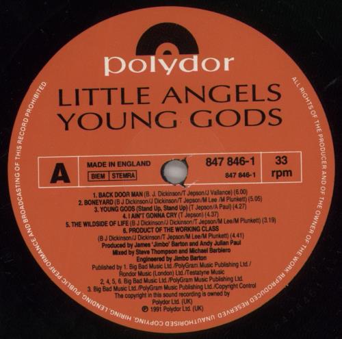 Little Angels Young Gods vinyl LP album (LP record) UK LITLPYO565531