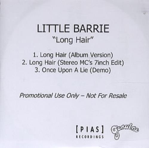 Little Barrie Long Hair CD-R acetate UK LT8CRLO322803