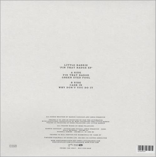 Little Barrie Pin That Badge EP 10" vinyl single (10 inch record) UK LT810PI376963