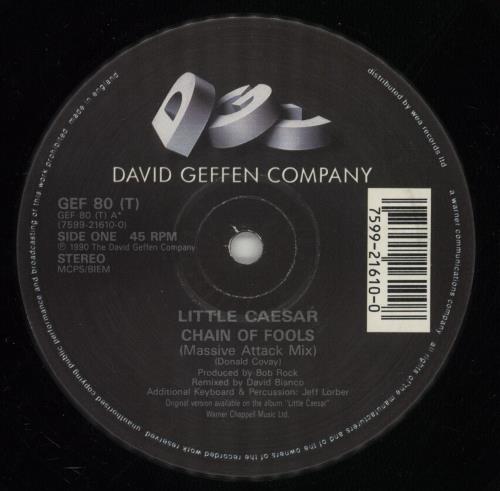 Little Caesar Chain Of Fools - P/S 12" vinyl single (12 inch record / Maxi-single) UK LDX12CH865362