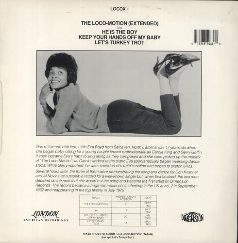 Little Eva The Loco-Motion (Extended) 12" vinyl single (12 inch record / Maxi-single) UK EV-12TH850752