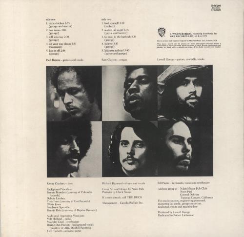 Little Feat Dixie Chicken - 2nd vinyl LP album (LP record) UK LFELPDI161203